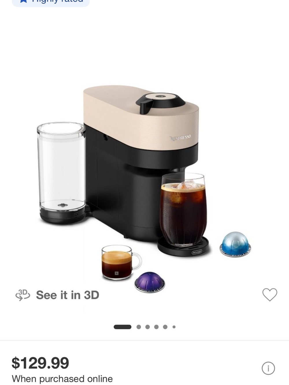 Nespreso vertuo machine